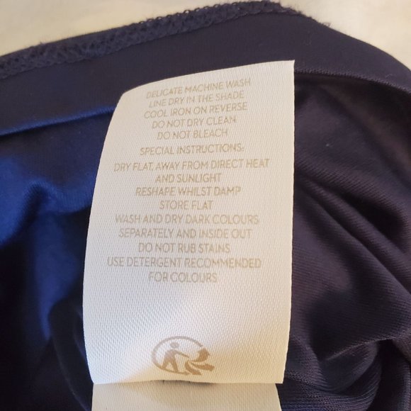 Boden Navy and Orange Floral Midi Dress - Picture 6 of 8